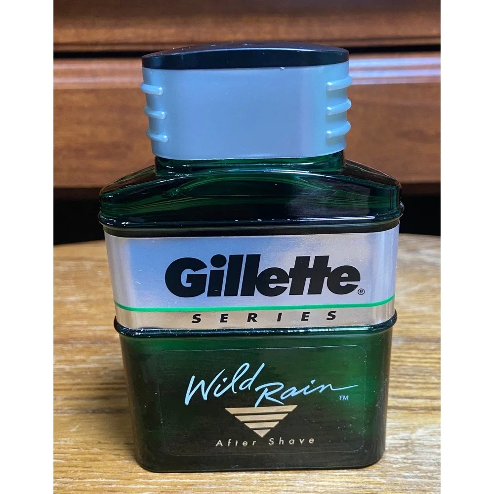 Vintage 1993 Gillette Series Wild Rain After Shave Splash 3.5 fl oz with Box NEW